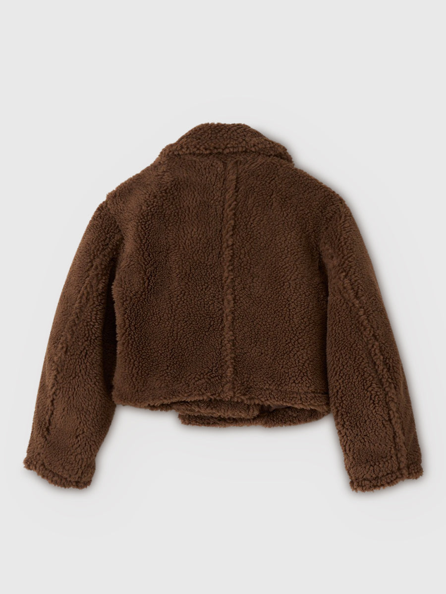 ベルトディテールボアショートコート