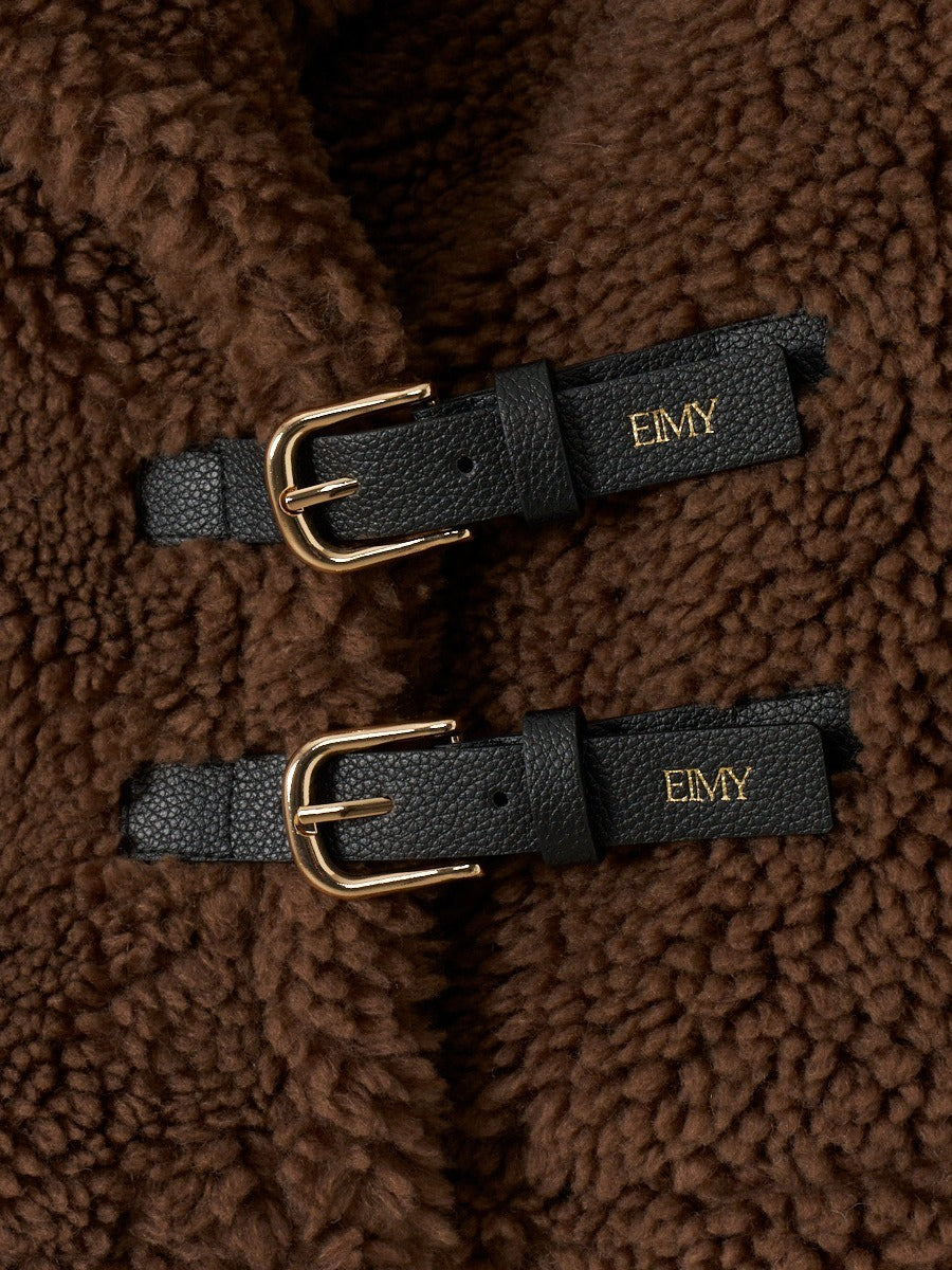 ベルトディテールボアショートコート