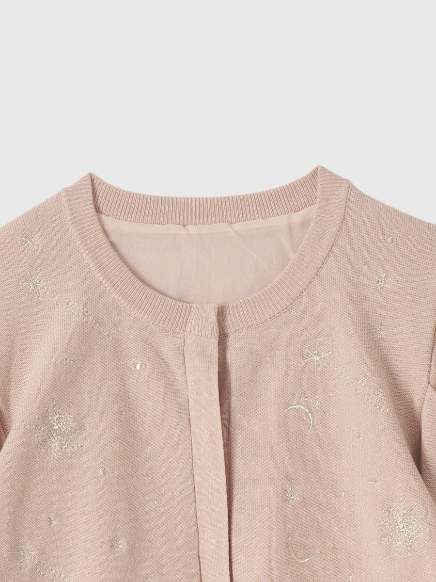 スターエンブロイダリーニット