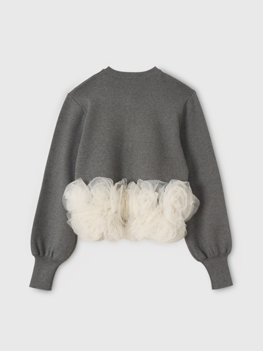 チュールぺプラムニット