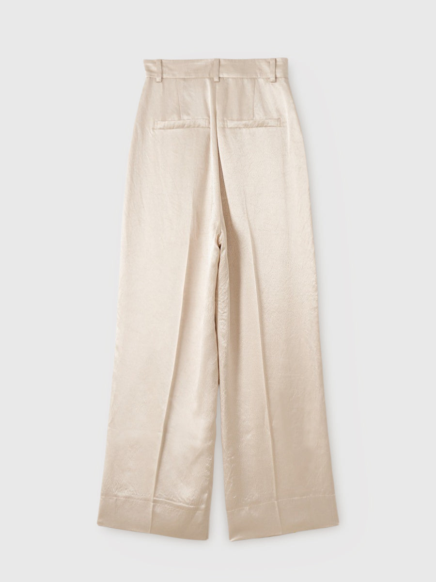 サテンタックパンツ