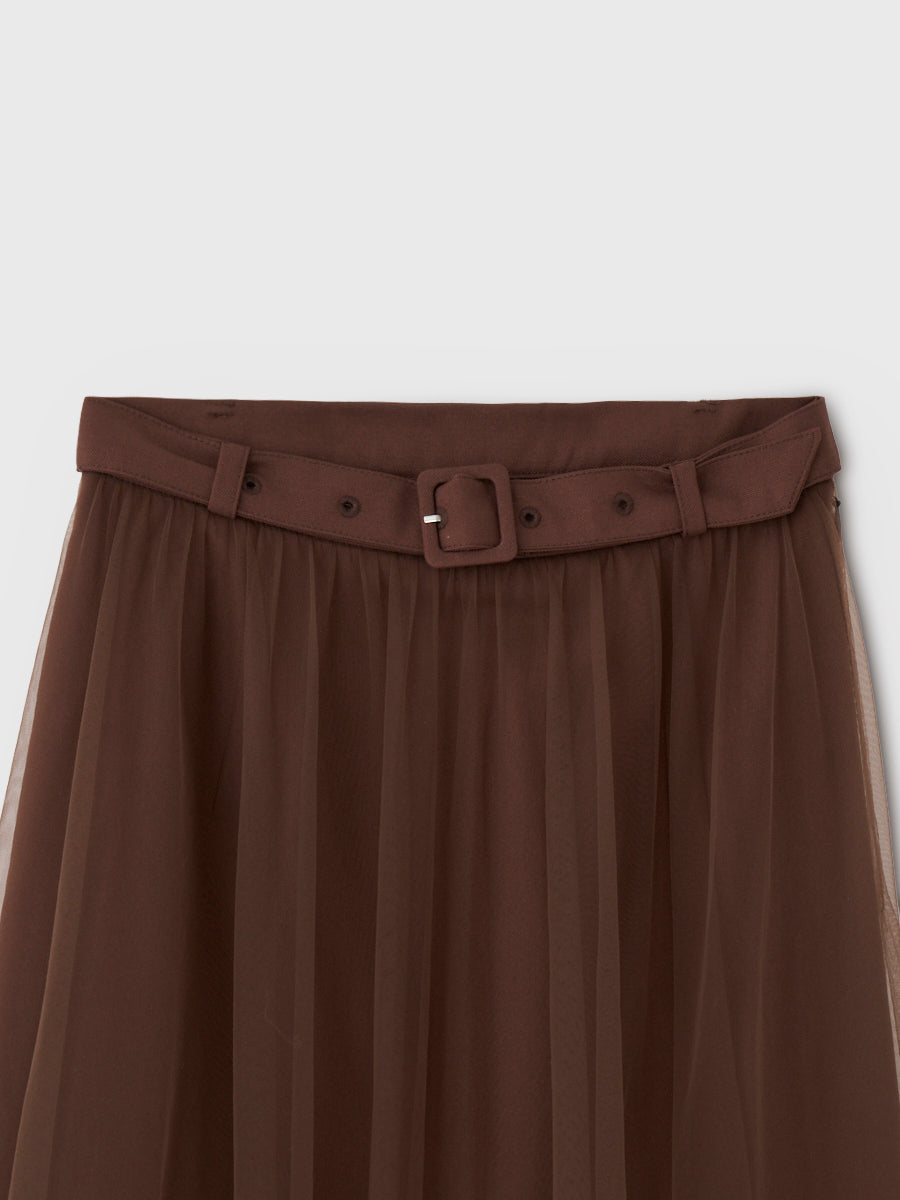 TULLE TIERED LAYERED SKIRT