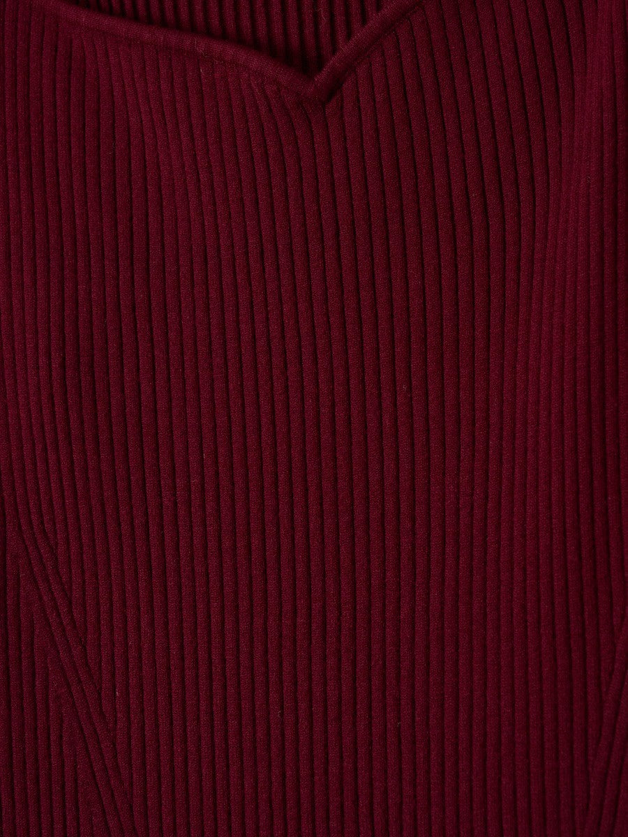 フロントロゴリブニットワンピース