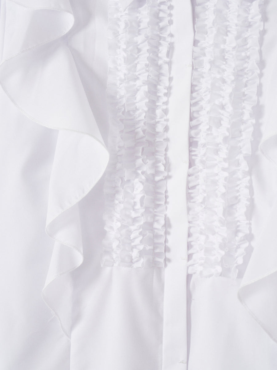 ラッフルデザインシャツ