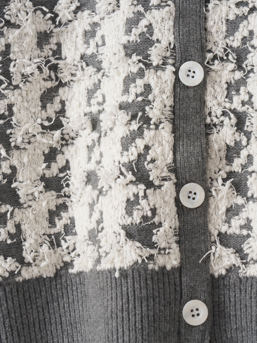 ハウンドトゥースニットアンサンブル