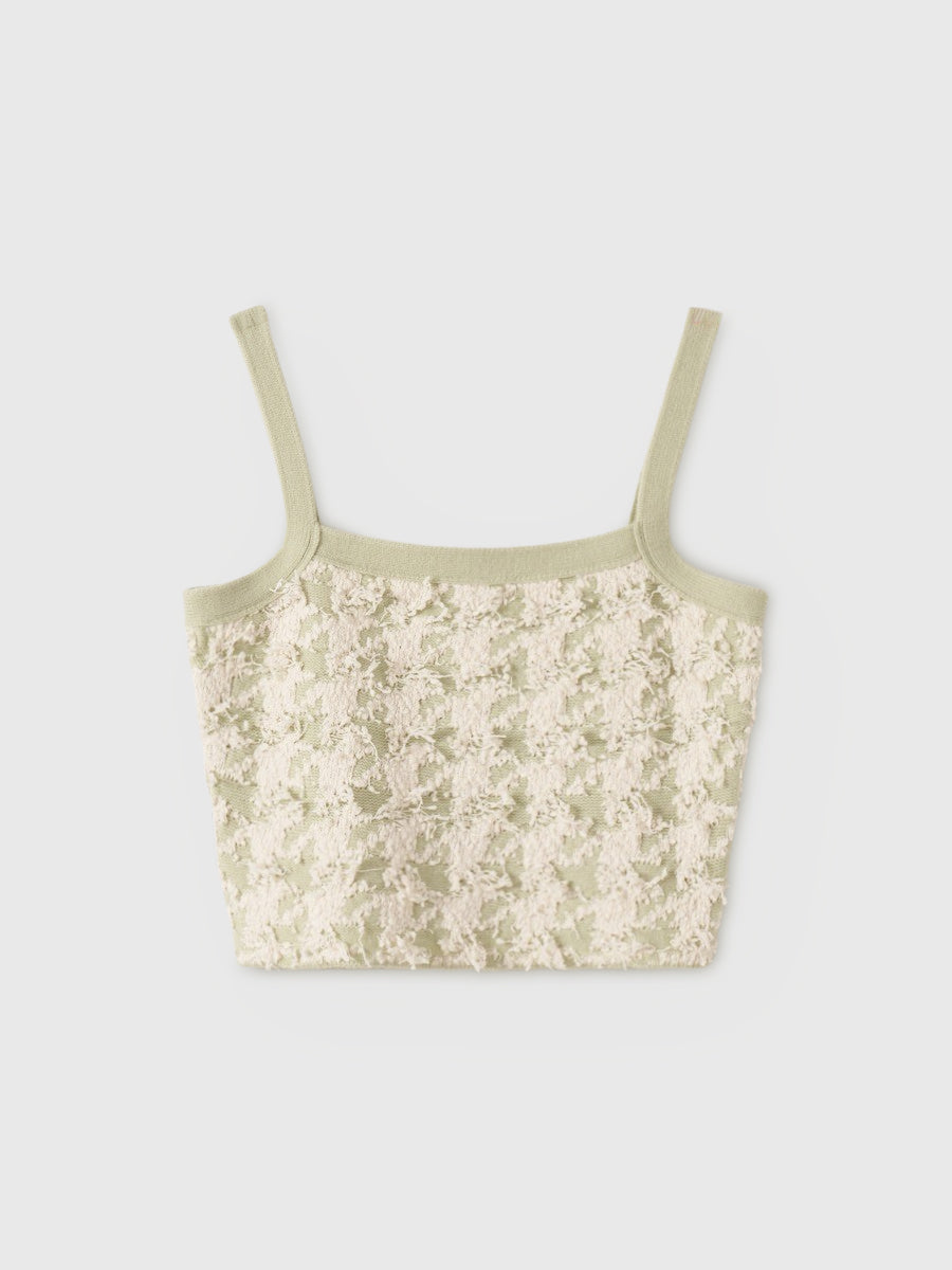 ハウンドトゥースニットアンサンブル