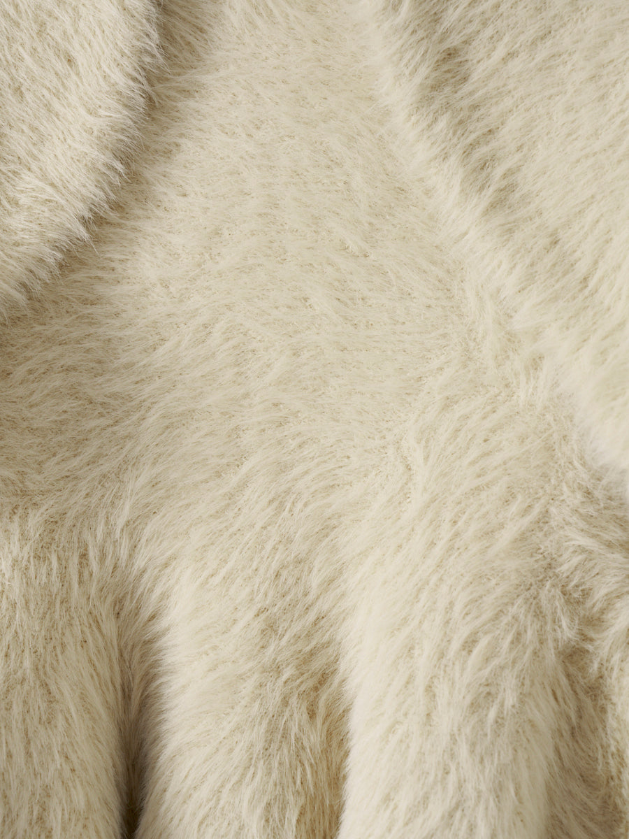 フェザーペプラムニットカーディガンセット