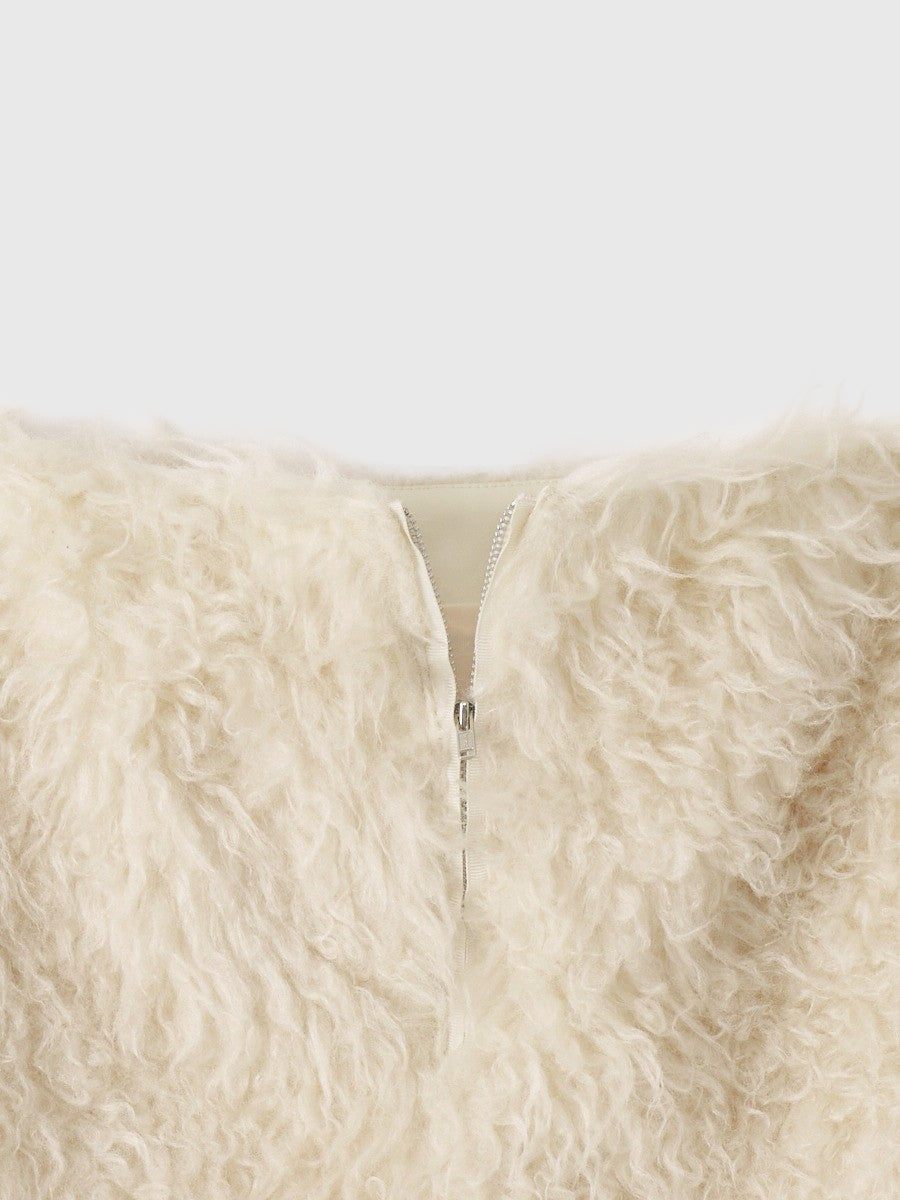 ECOPEL FAUX FUR MINI SKIRT