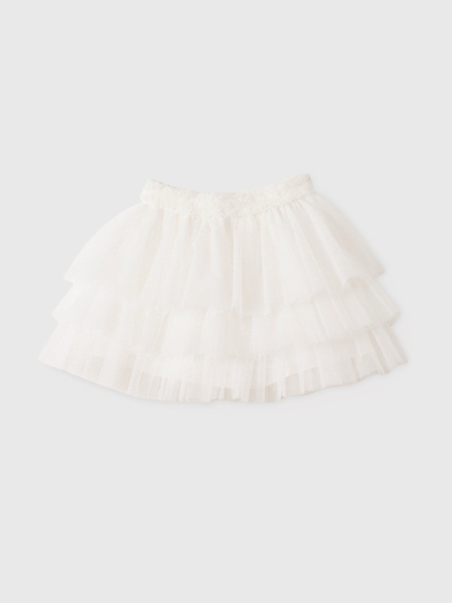 チュールミニスカート