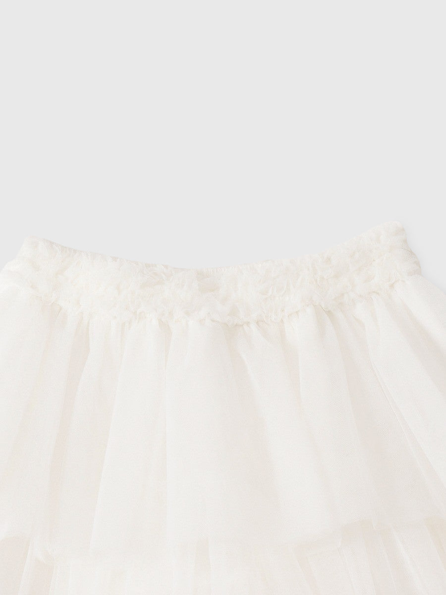 チュールミニスカート