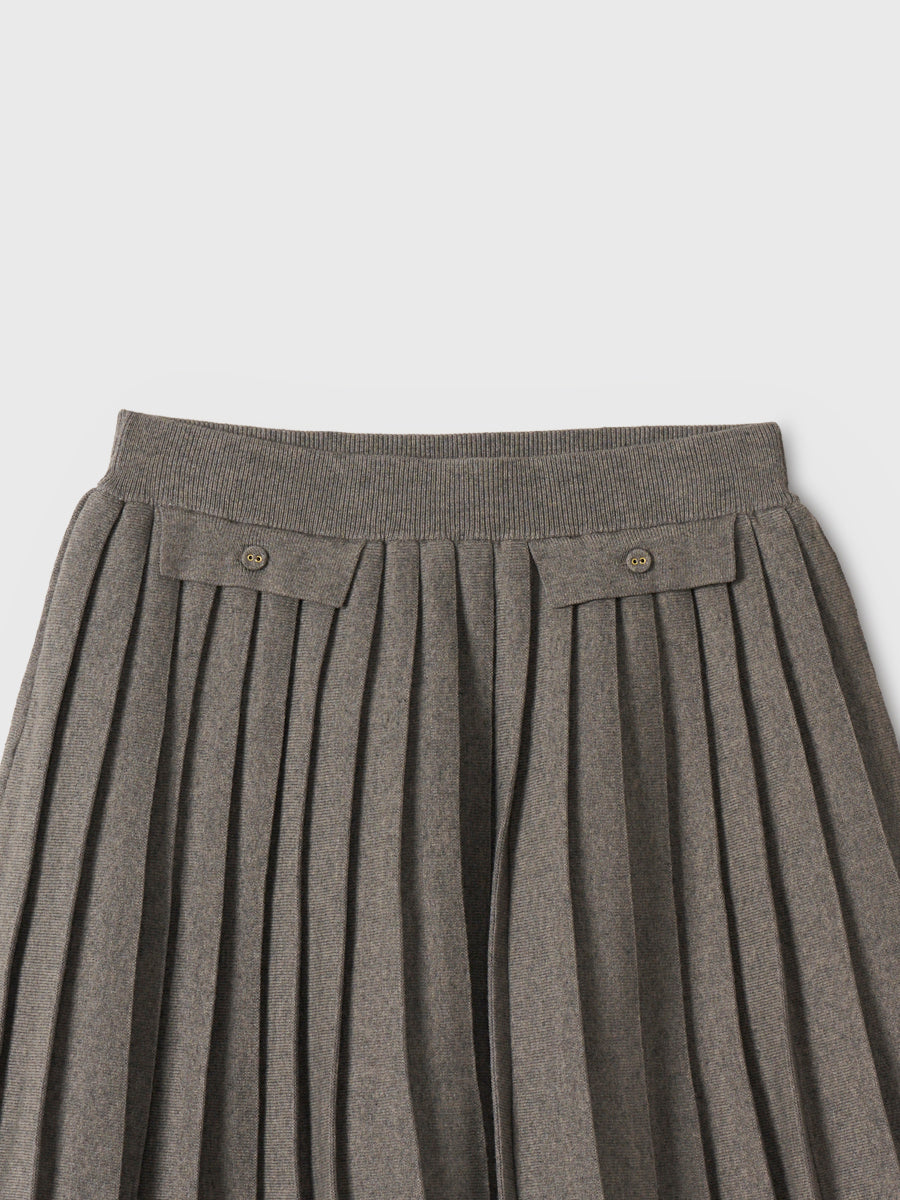 【PRE ORDER】プリーツミニスカートカーデニットセットアップ