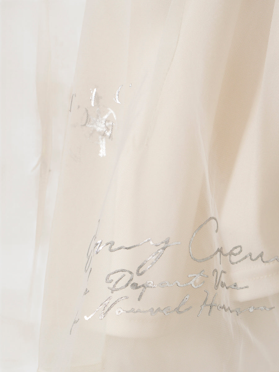 MARINEモチーフシアーブラウス