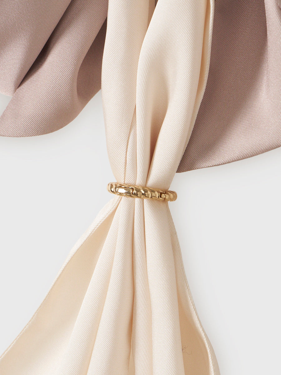 スカーフパターンホルターネックトップス