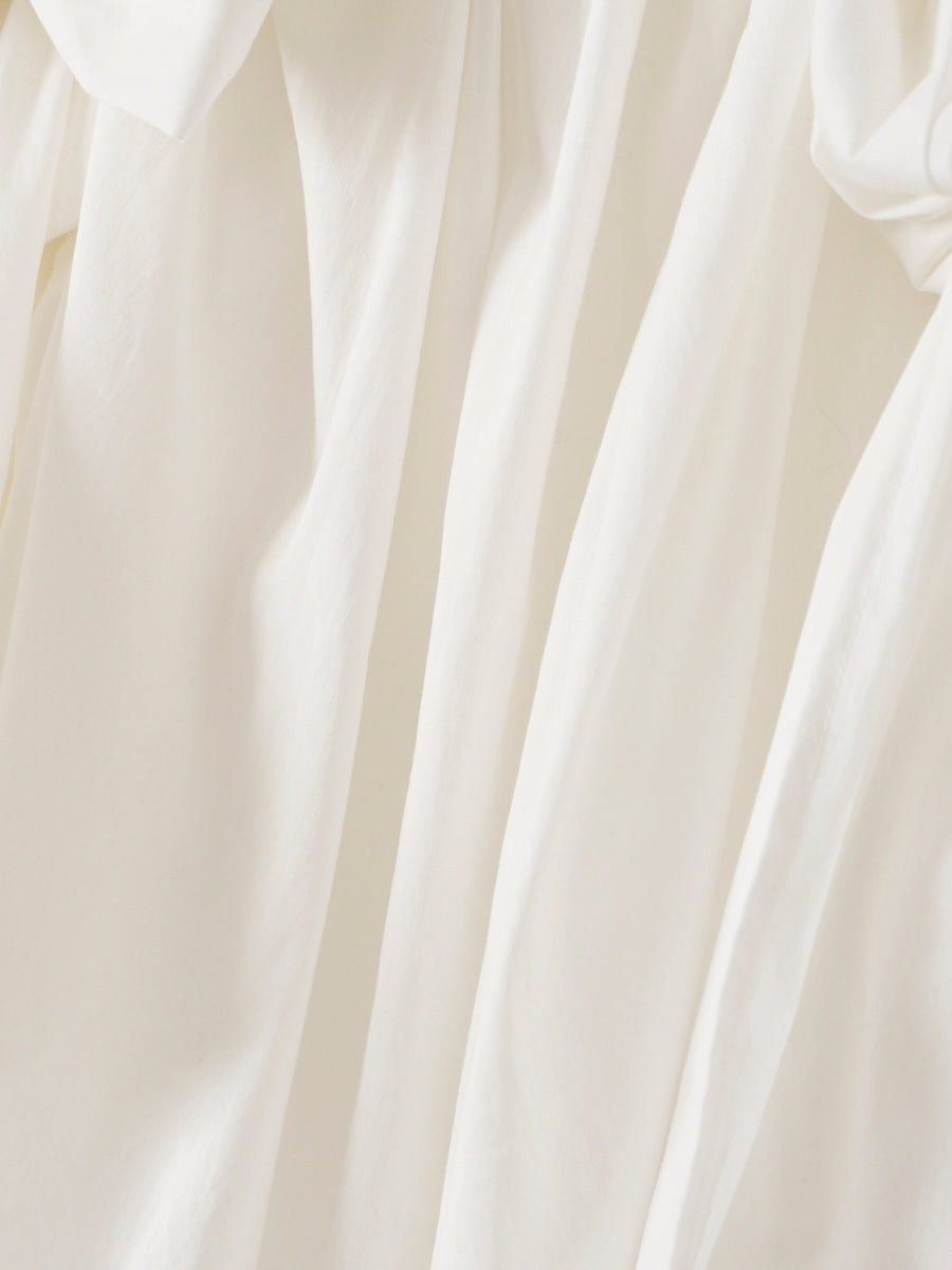 リボンオフショルブラウス