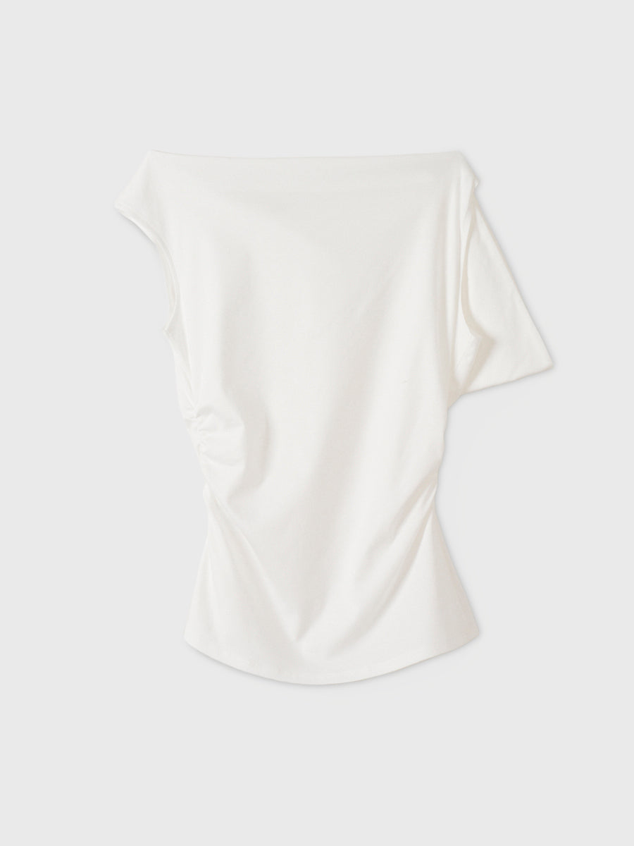 ASYMMETRY RIBBON TOPS