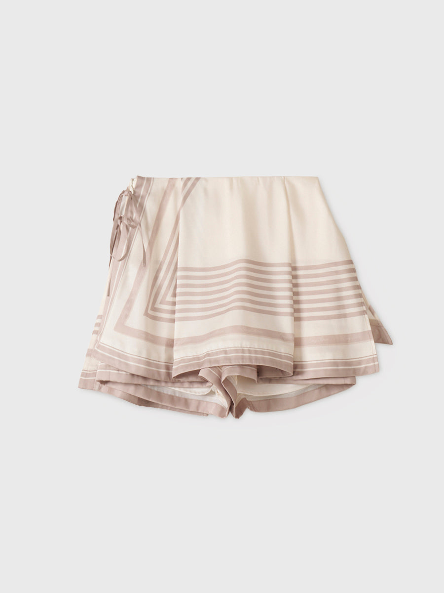 スカーフパターンミニスカート