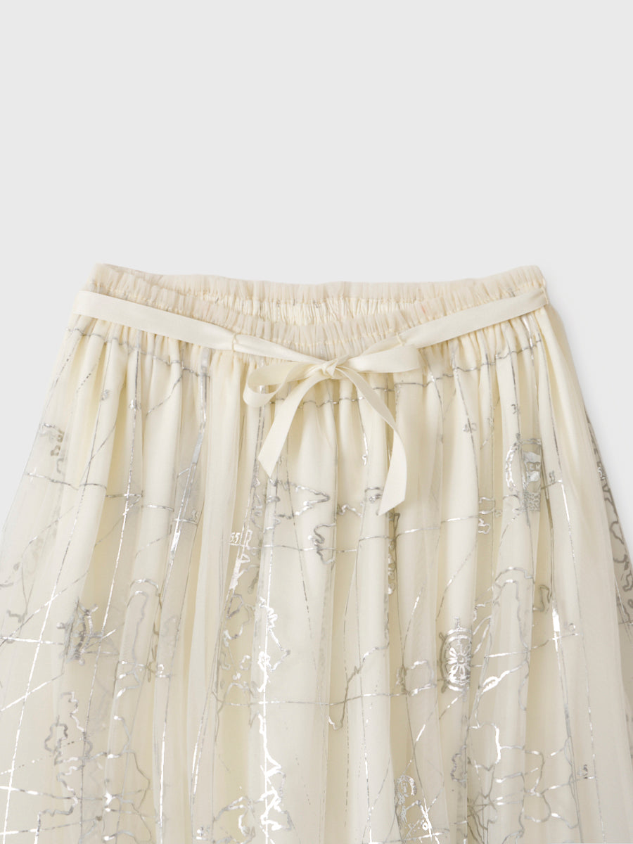MARINEモチーフチュールスカート