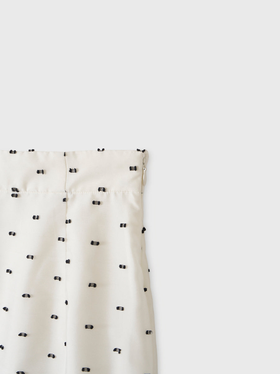 CAMILLE DOT JACQUARD SKIRT