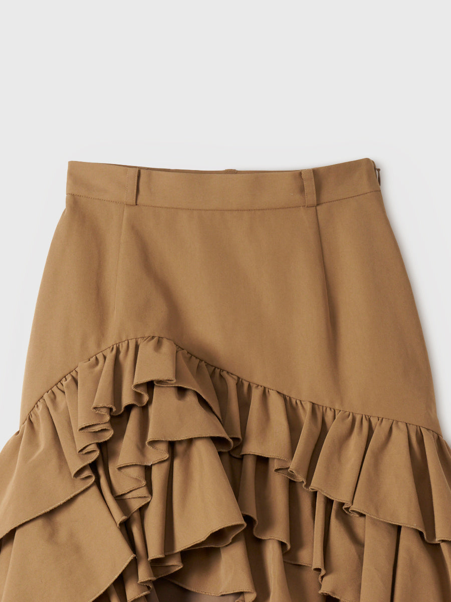 【PRE ORDER】バックロングティアードフリルスカート