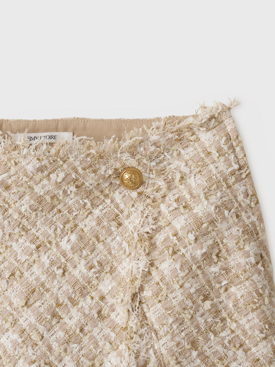 チェックツイードスカショーパン