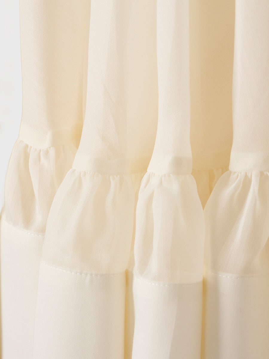 シアーオフショルミニワンピース