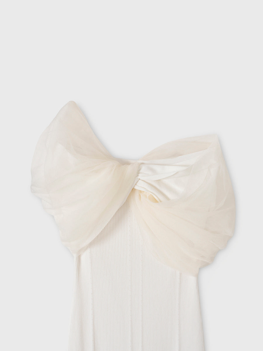 DÈCOLLETÈ SHOULDER CUT DRESS