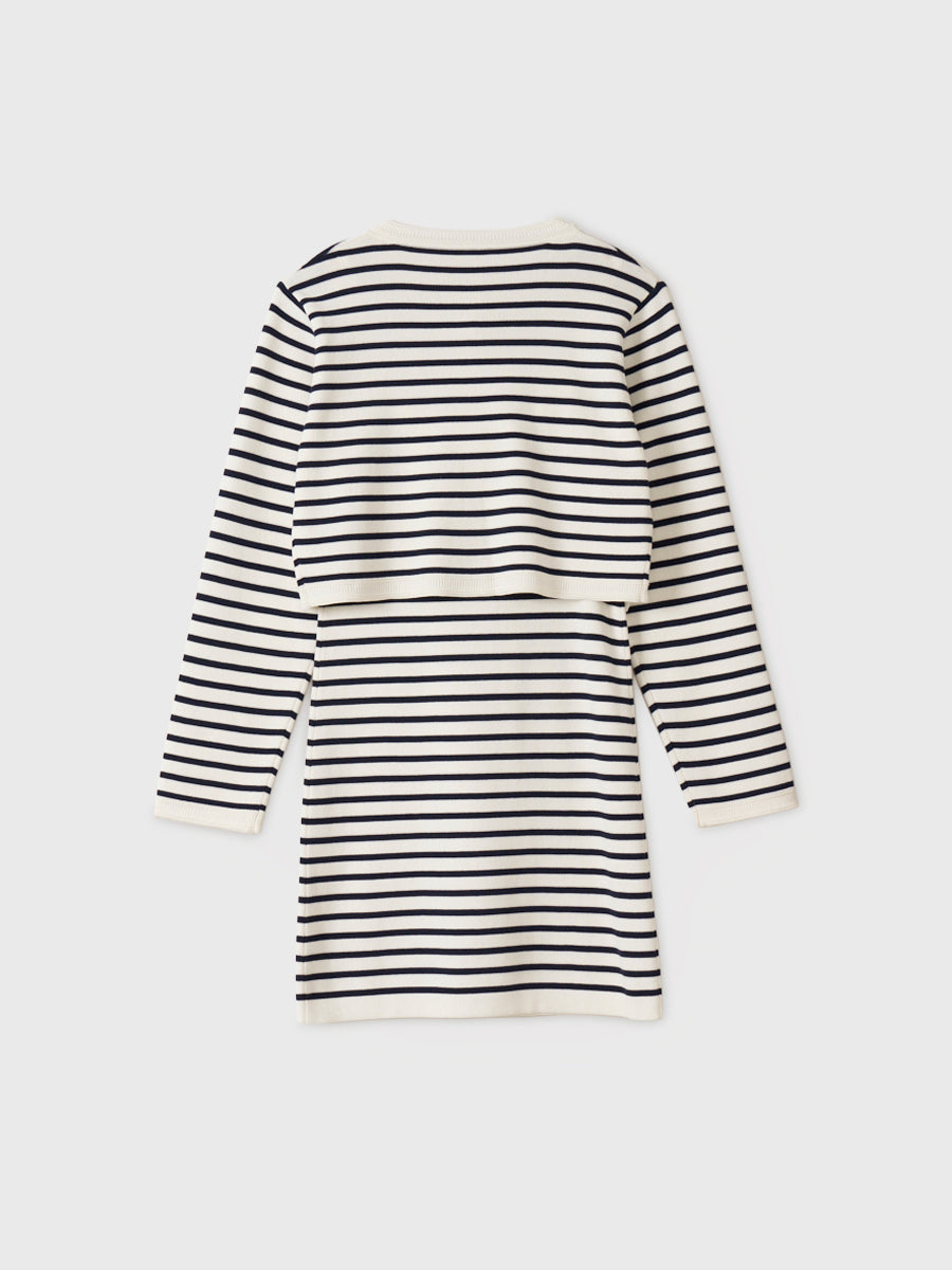 マリンボーダーニットセットワンピース