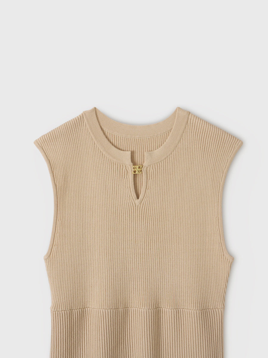 FLARE KNIT MINI DRESS