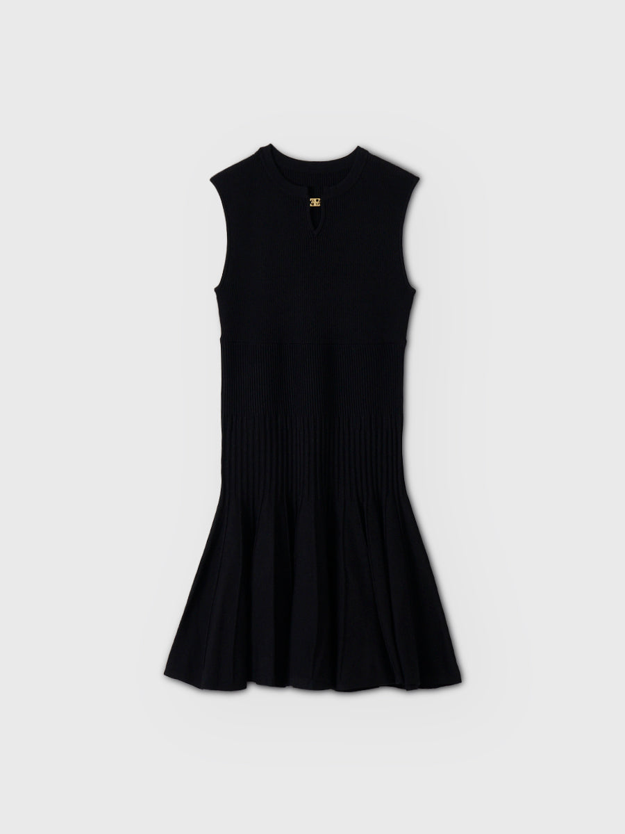 FLARE KNIT MINI DRESS