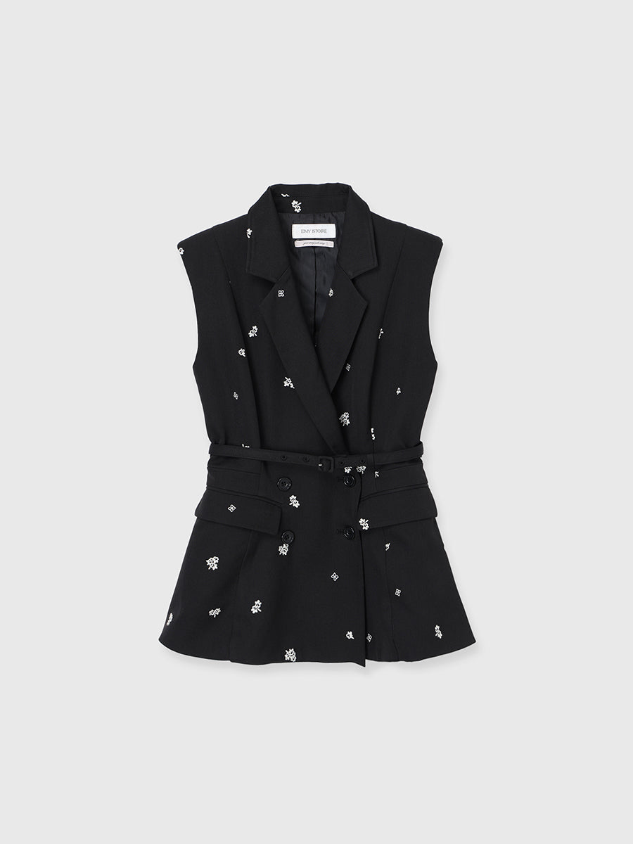 トップス EIMY ISTOIRE CONSCIOUS TAILORED GILET CONSCIOUS TAILORED GILET