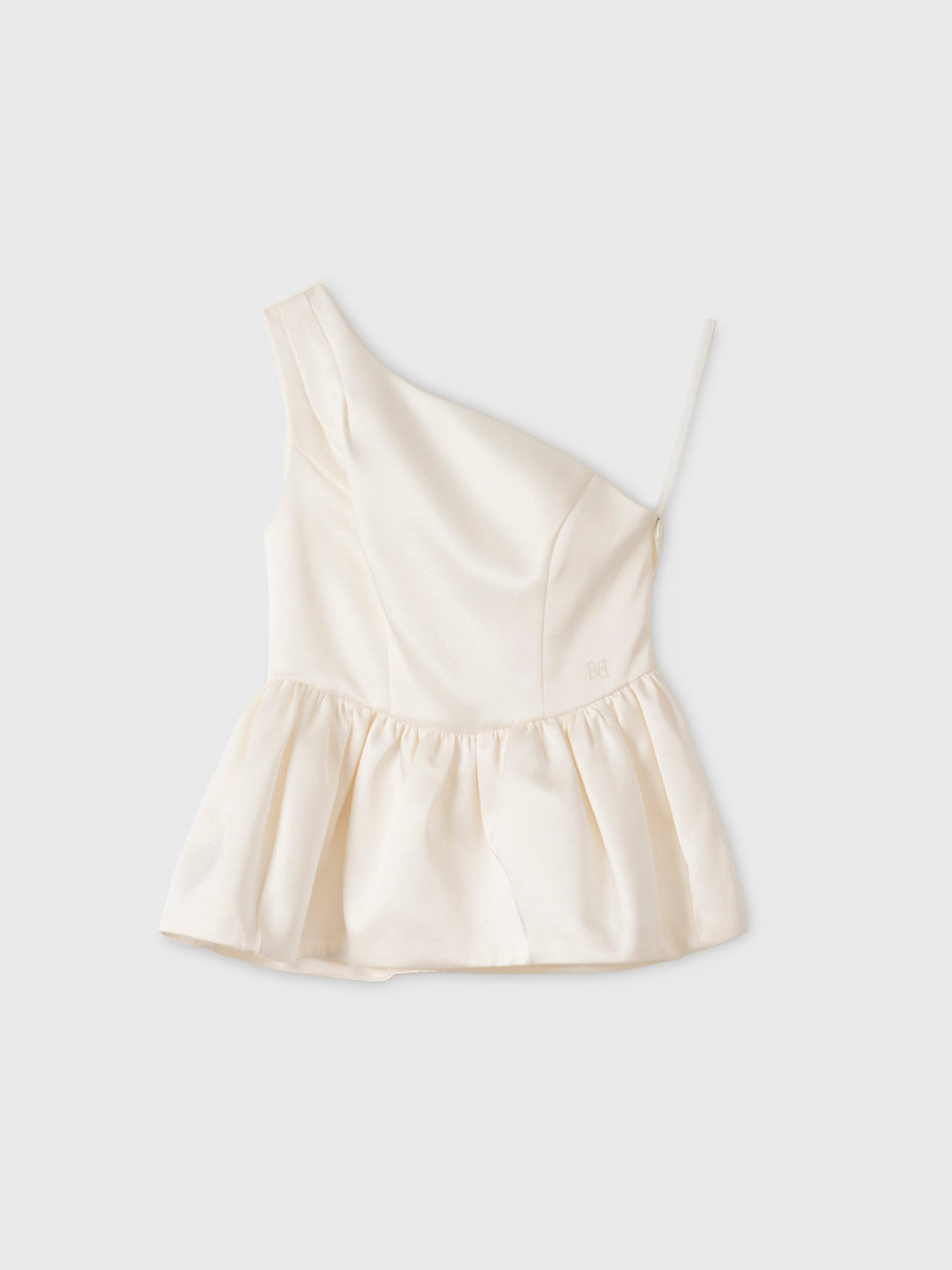 SATIN ONE SHOULDER TOPS