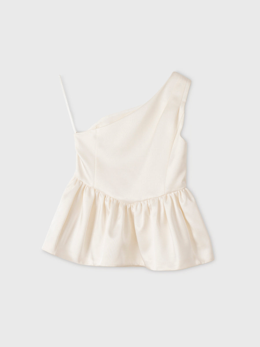 SATIN ONE SHOULDER TOPS