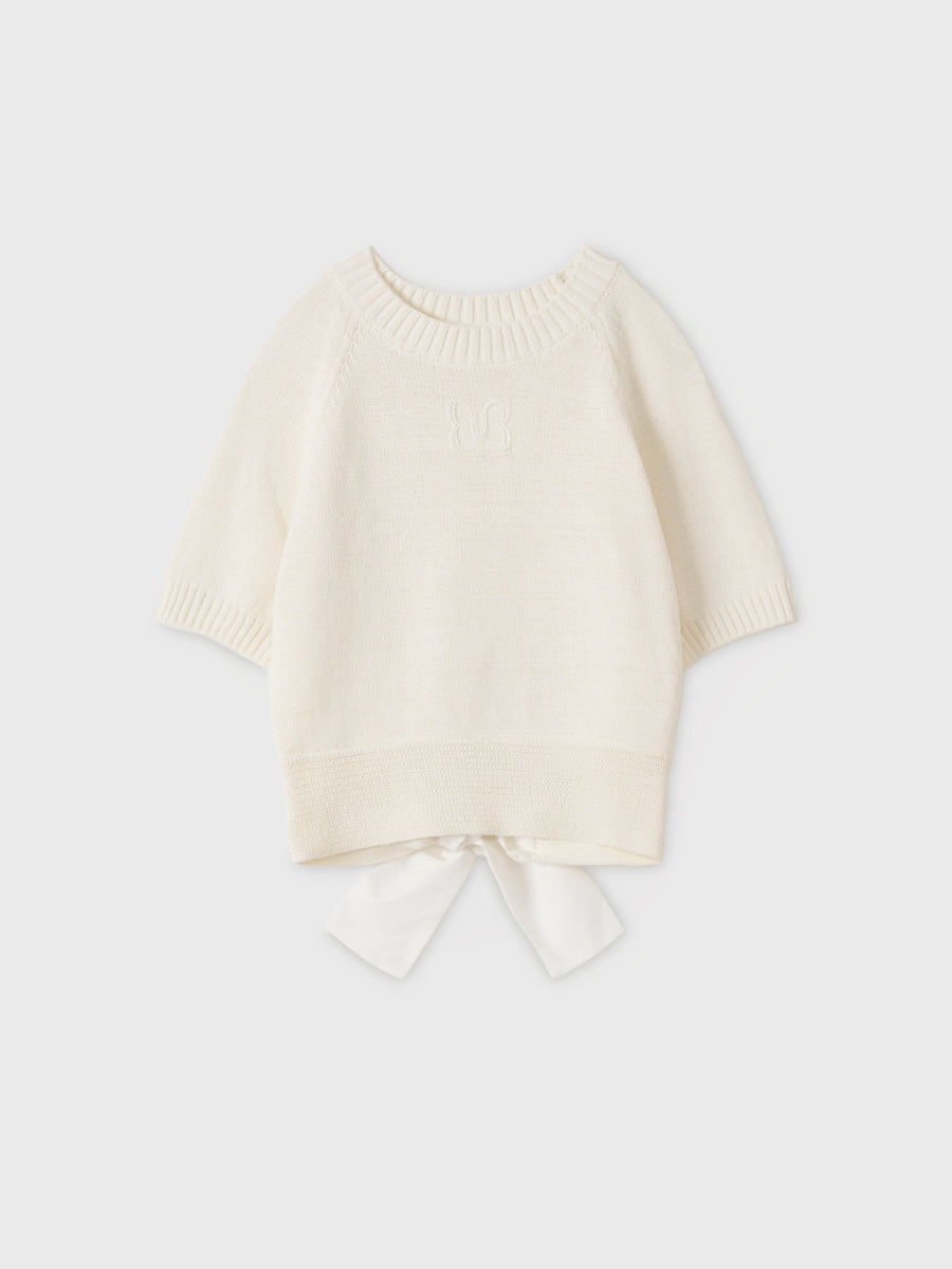 eimyistoire❥❥sleeve ribbon knit top EIMY RIBBON KNIT