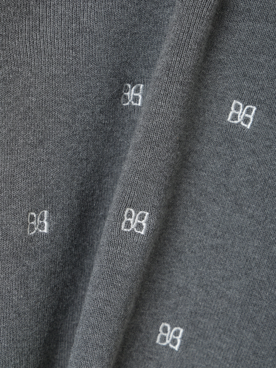 26SSver.】PAPILLON EMBROIDERY ATTACHED CARDIGAN