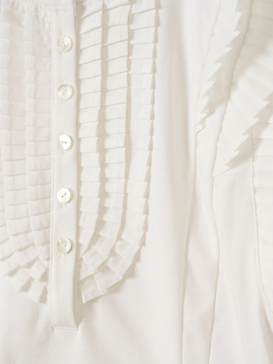 PLEATED COMBINATION TOPS