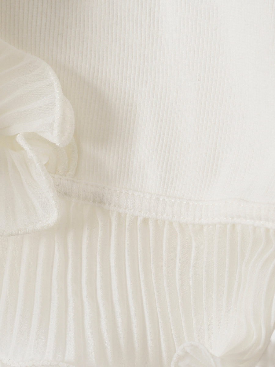 FRILL PLEATS TANK TOP