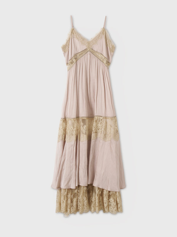LACE SWITCHING DRESS