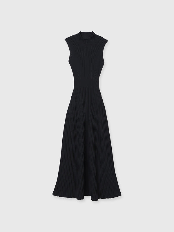 BACK RIBBON KNIT DRESS