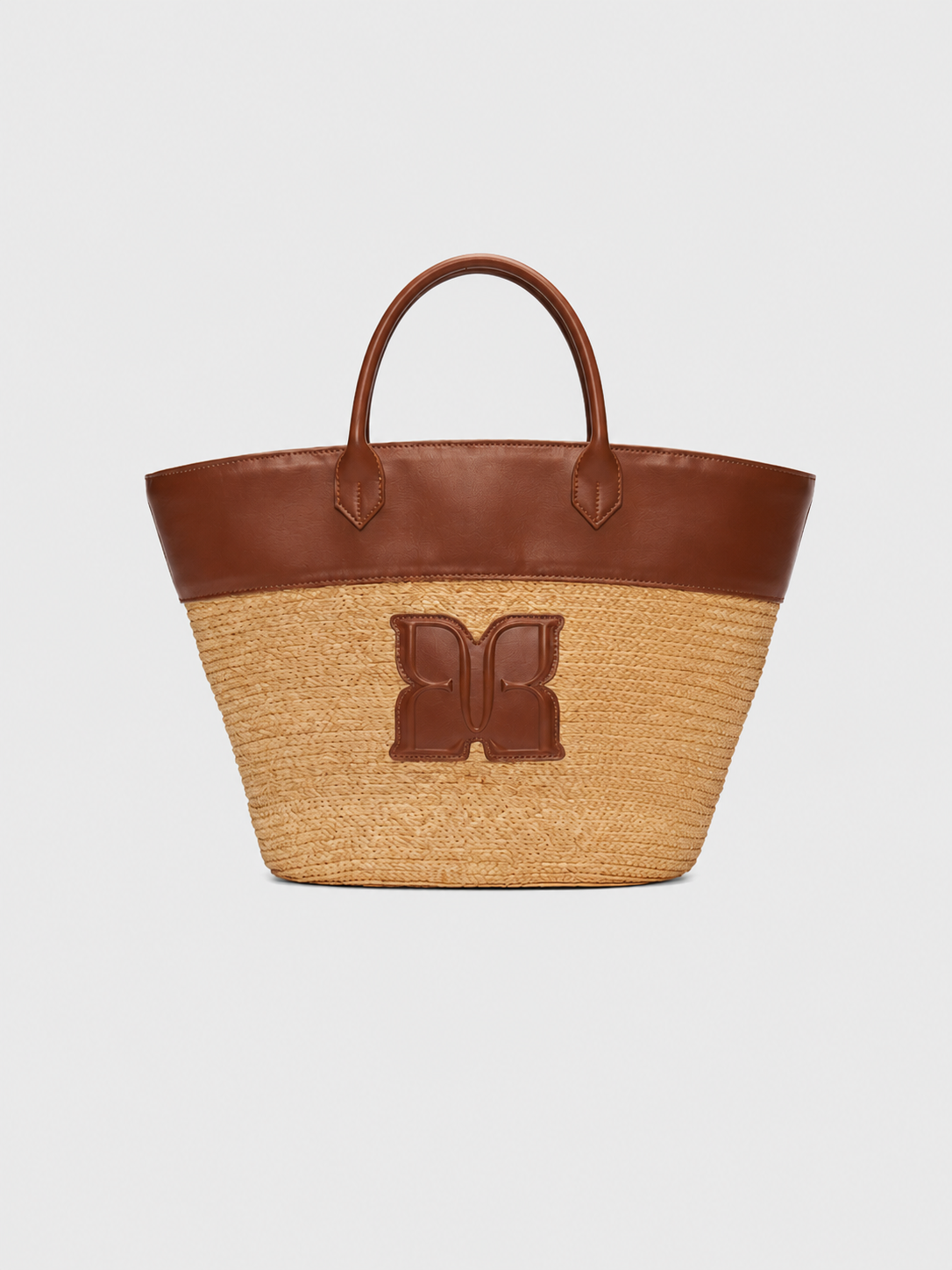 PAPILLON RIBBON STRAW BAG