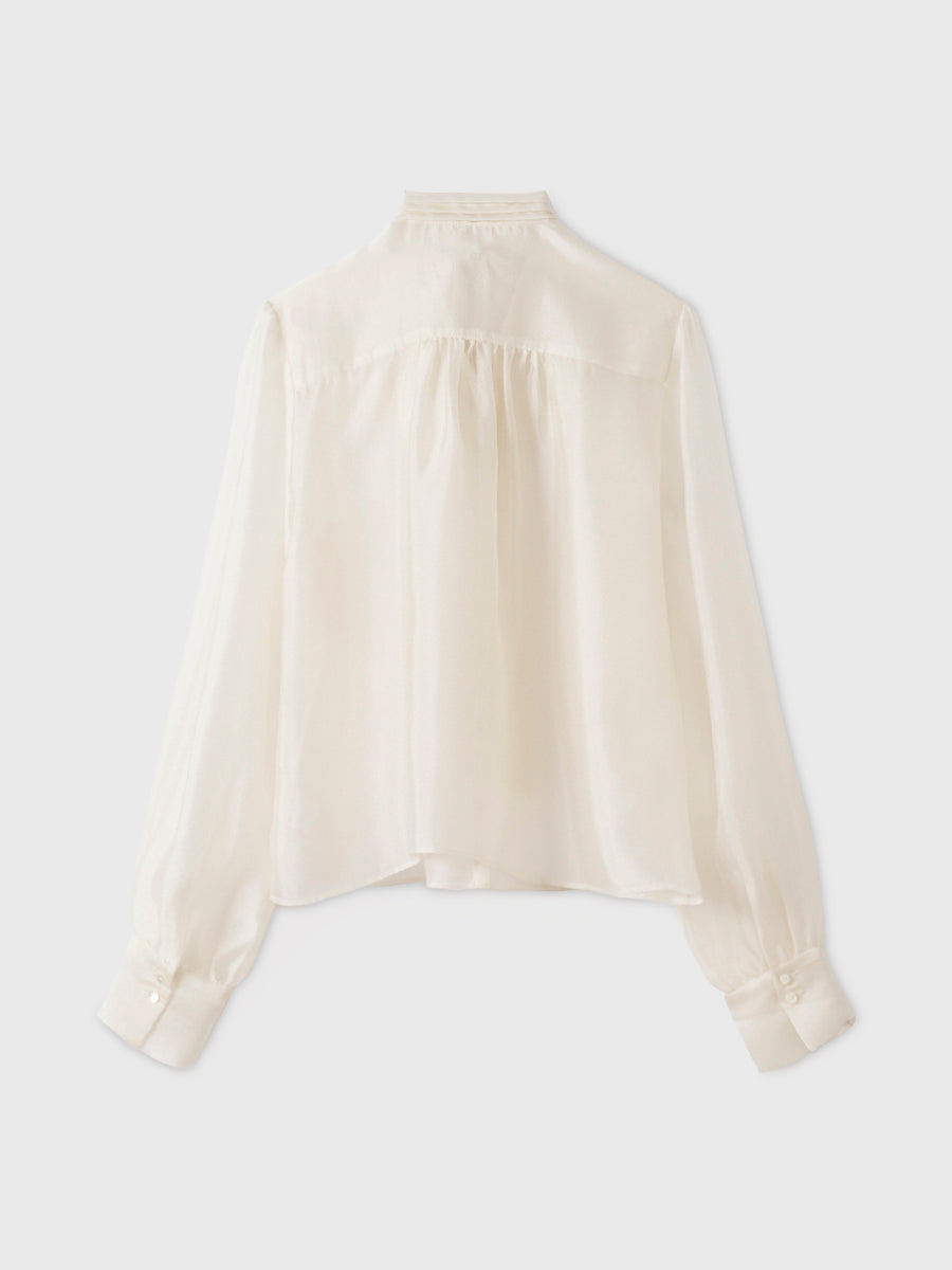 E.M TUCK AIRY TIE SHIRT