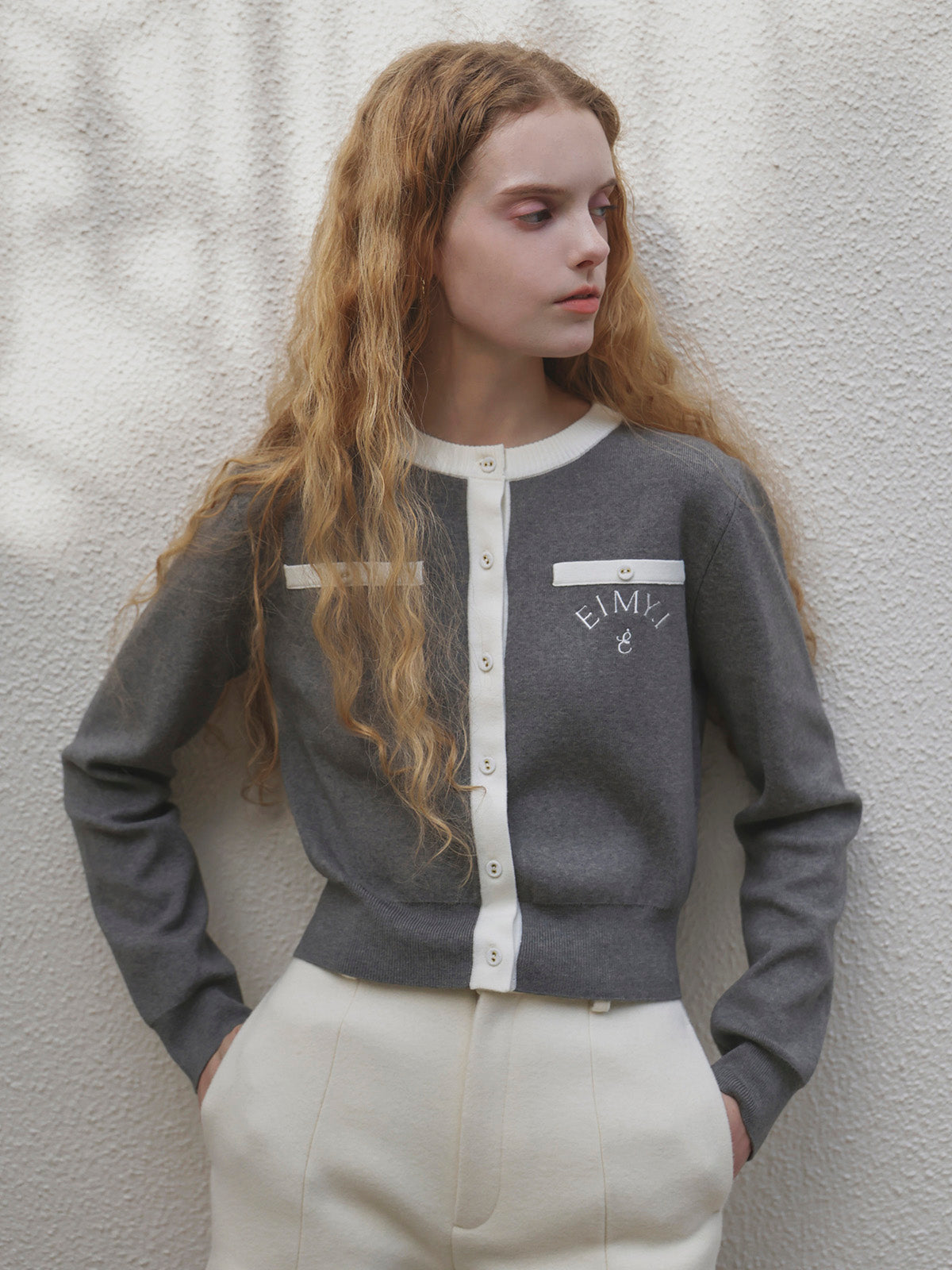 MODEL:173cm／COLOR:GREY／SIZE:F