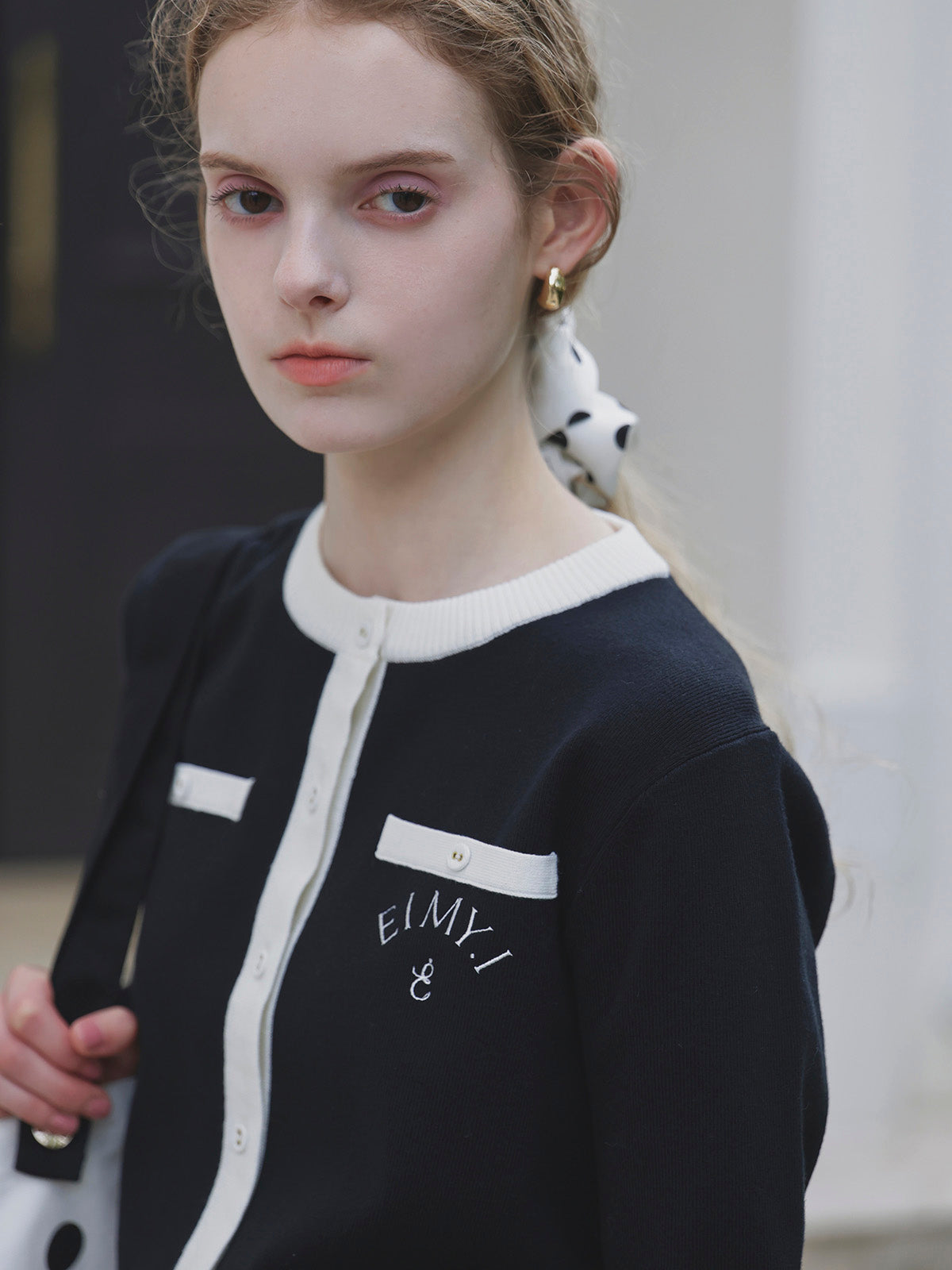 EIMY BI-COLOR CARDIGAN