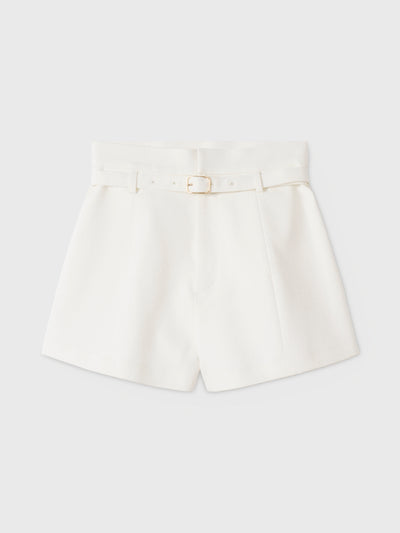 BELTED SHORT PANTS