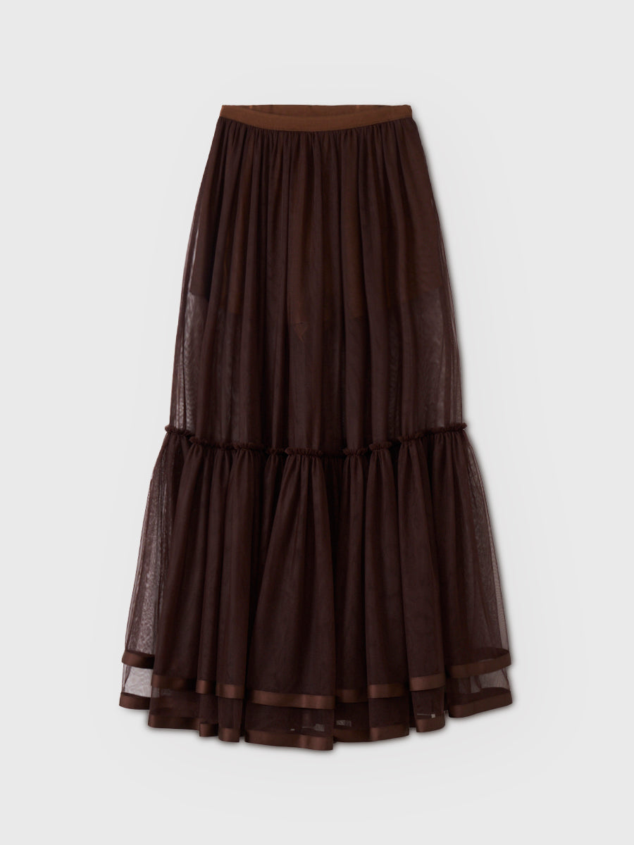 SHEER TULLE SKIRT