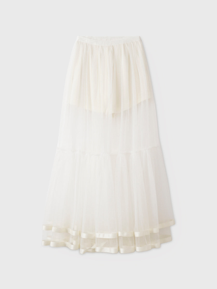 SHEER TULLE SKIRT