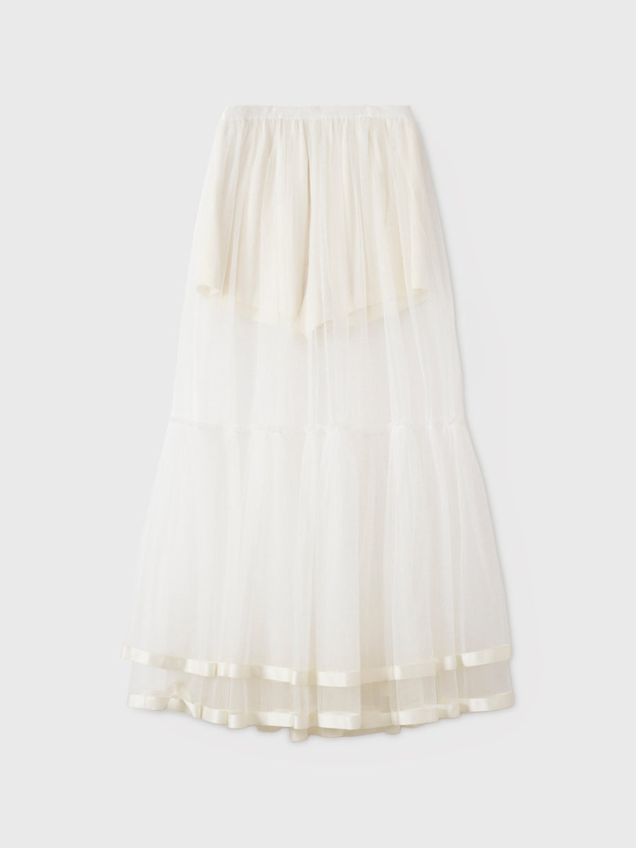 SHEER TULLE SKIRT