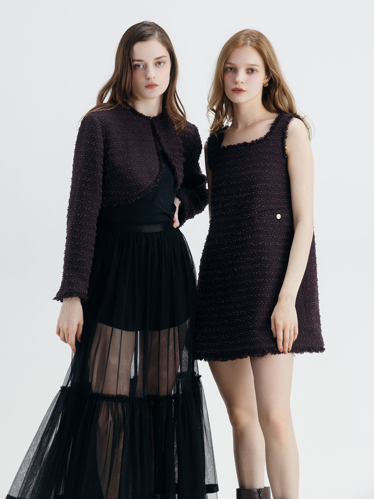IRISÉ TWEED DRESS