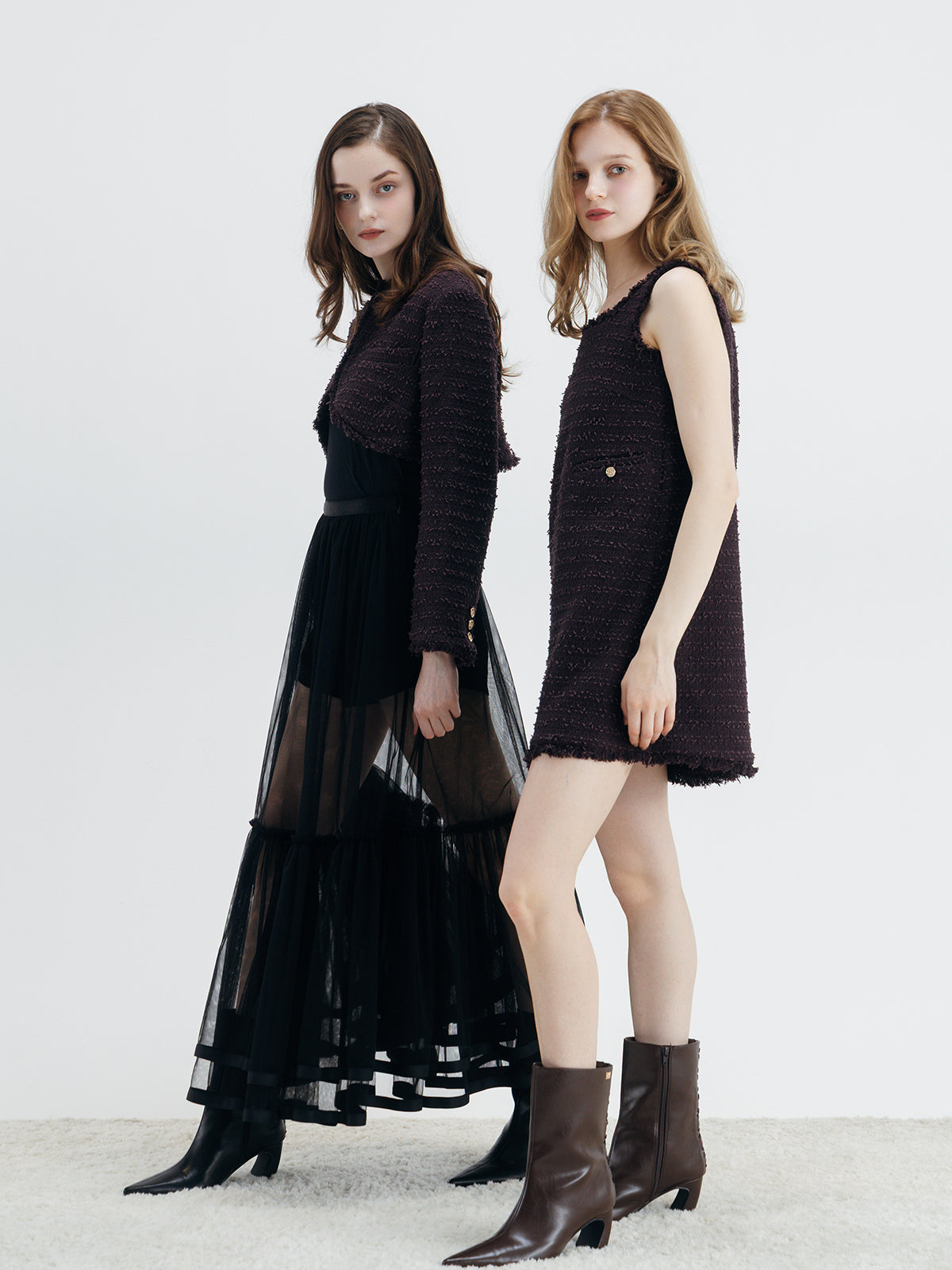 IRISÉ TWEED DRESS