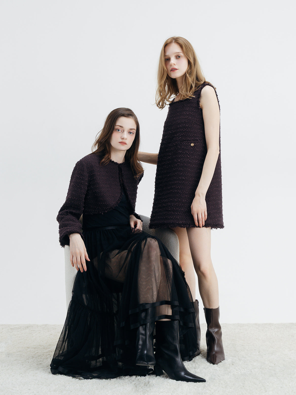 IRISÉ TWEED DRESS