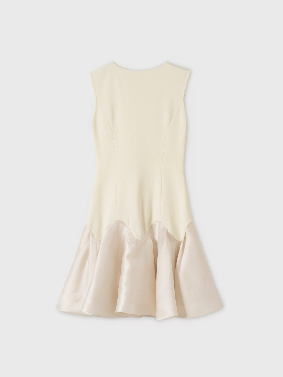 WAVY KNIT MINI DRESS